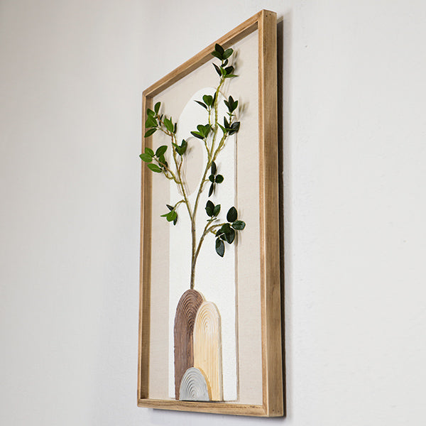 ΠΙΝΑΚΑΣ ΣΕ ΚΑΜΒΑ ΦΥΤΟ ΚΑΦΕ-ΓΚΡΙ-ΜΠΕΖ-ΠΡΑΣΙΝΟ 50x70x3