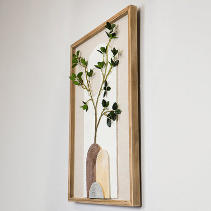 ΠΙΝΑΚΑΣ ΣΕ ΚΑΜΒΑ ΦΥΤΟ ΚΑΦΕ-ΓΚΡΙ-ΜΠΕΖ-ΠΡΑΣΙΝΟ 50x70x3