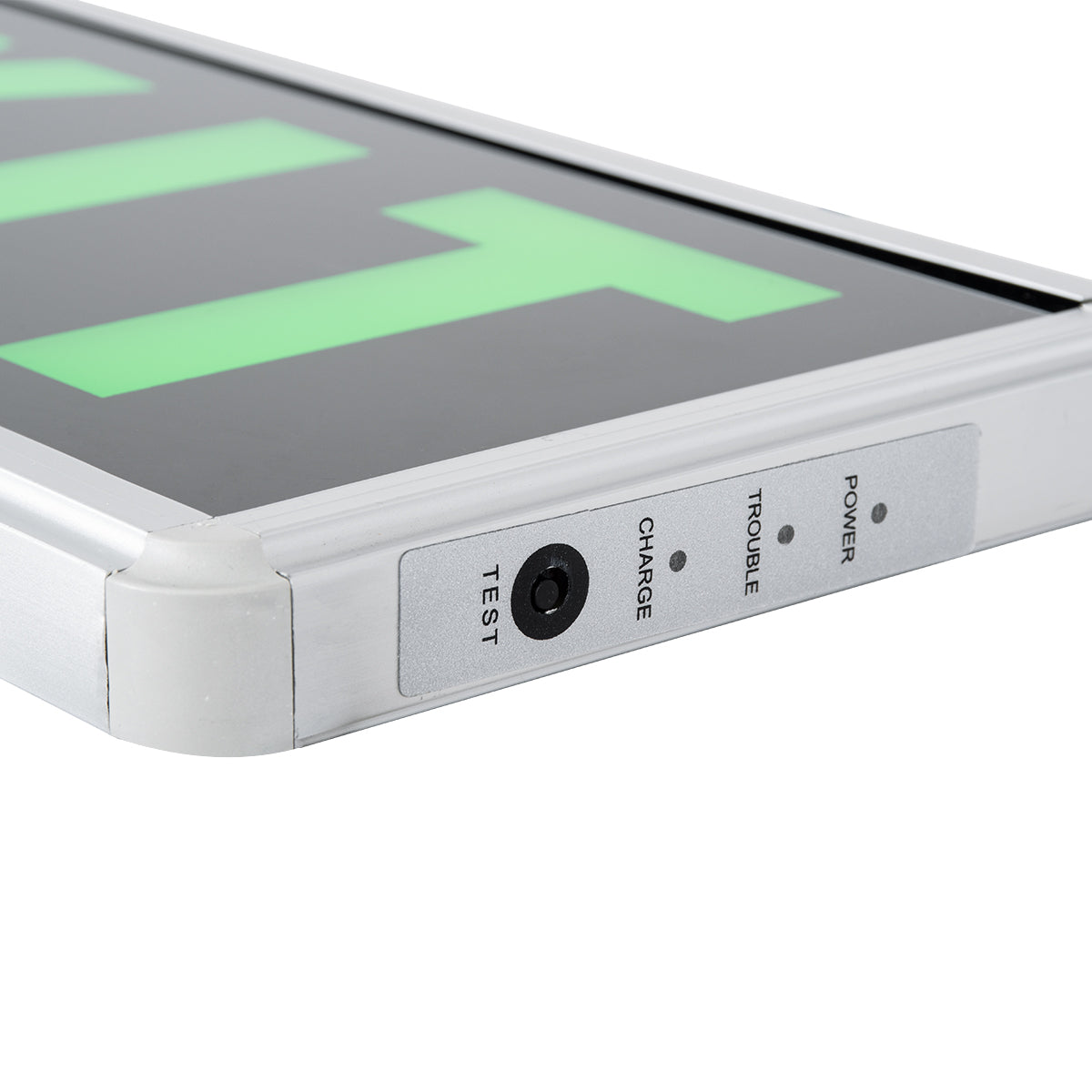 SENSATI 75663 Διακοσμητικό Φωτιστικό Τοίχου Ένδειξης / Σήμανσης "EXIT" LED 1W 40lm 90° AC 220-240V με Επαναφορτιζόμενη Μπαταρία Li-ion 3.7V 350mAh IP20 Πράσινο - Μαύρο & Πράσινο - Μ35 x Π14 x Υ3.3