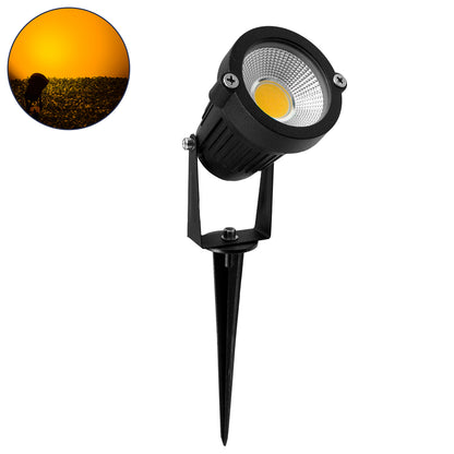 TREECOBO 75584 Φωτιστικό Σποτ για Φυτά - Δέντρα με Βάση Κήπου / Καρφωτό LED 10W 1000lm 35° DC 12-24V Αδιάβροχο IP67 Ultra Θερμό Λευκό 2200K Dimmable - Bridgelux COB Chip - Μαύρο - Μ6 x Π6 x Υ12.5