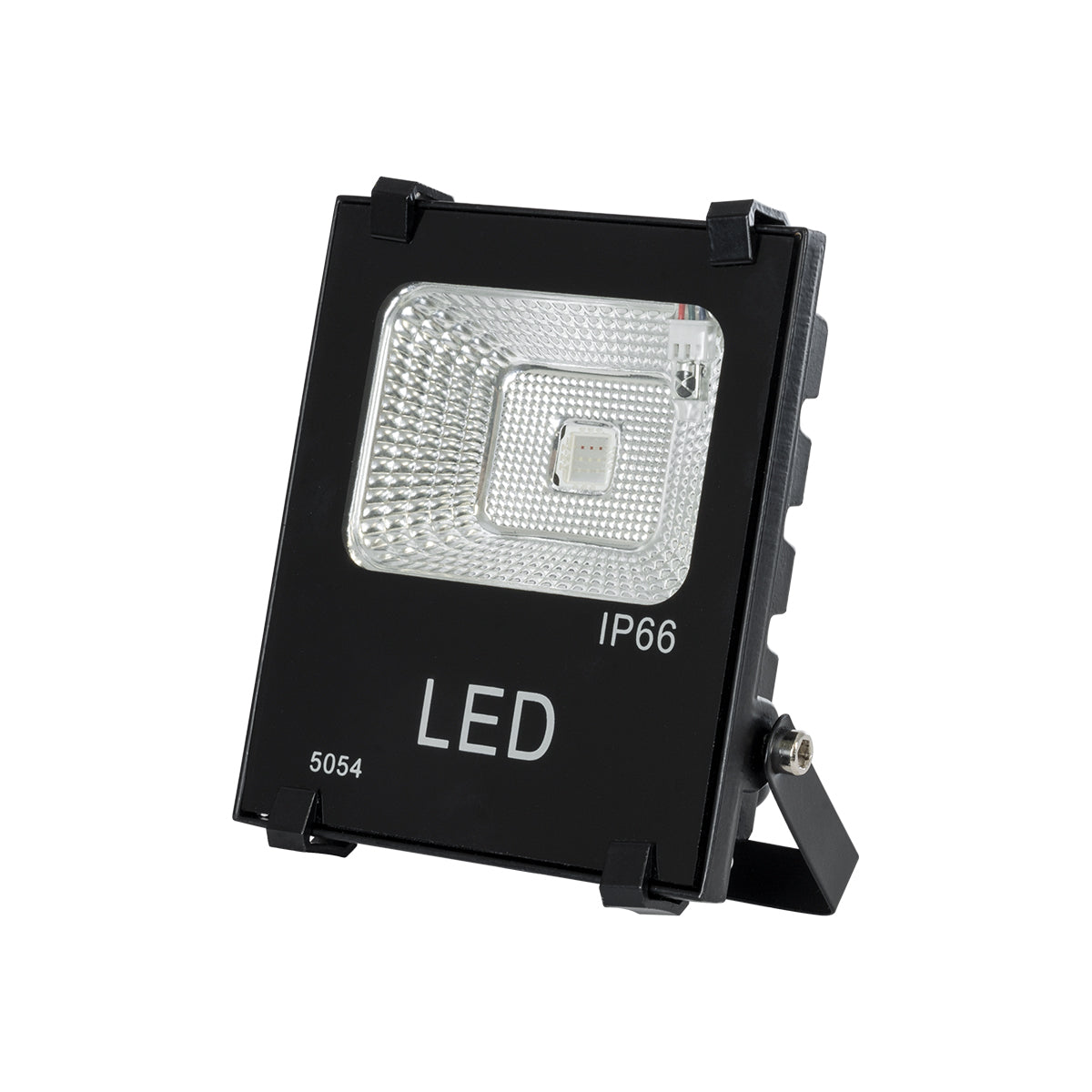 RGBFLOOD 75600 Προβολέας με IR Ασύρματο Χειριστήριο LED 10W 650lm 120° AC 220-240V Αδιάβροχο IP65 Πολύχρωμο RGB Dimmable - Μαύρο - Μ11 x Π4 x Υ13.5
