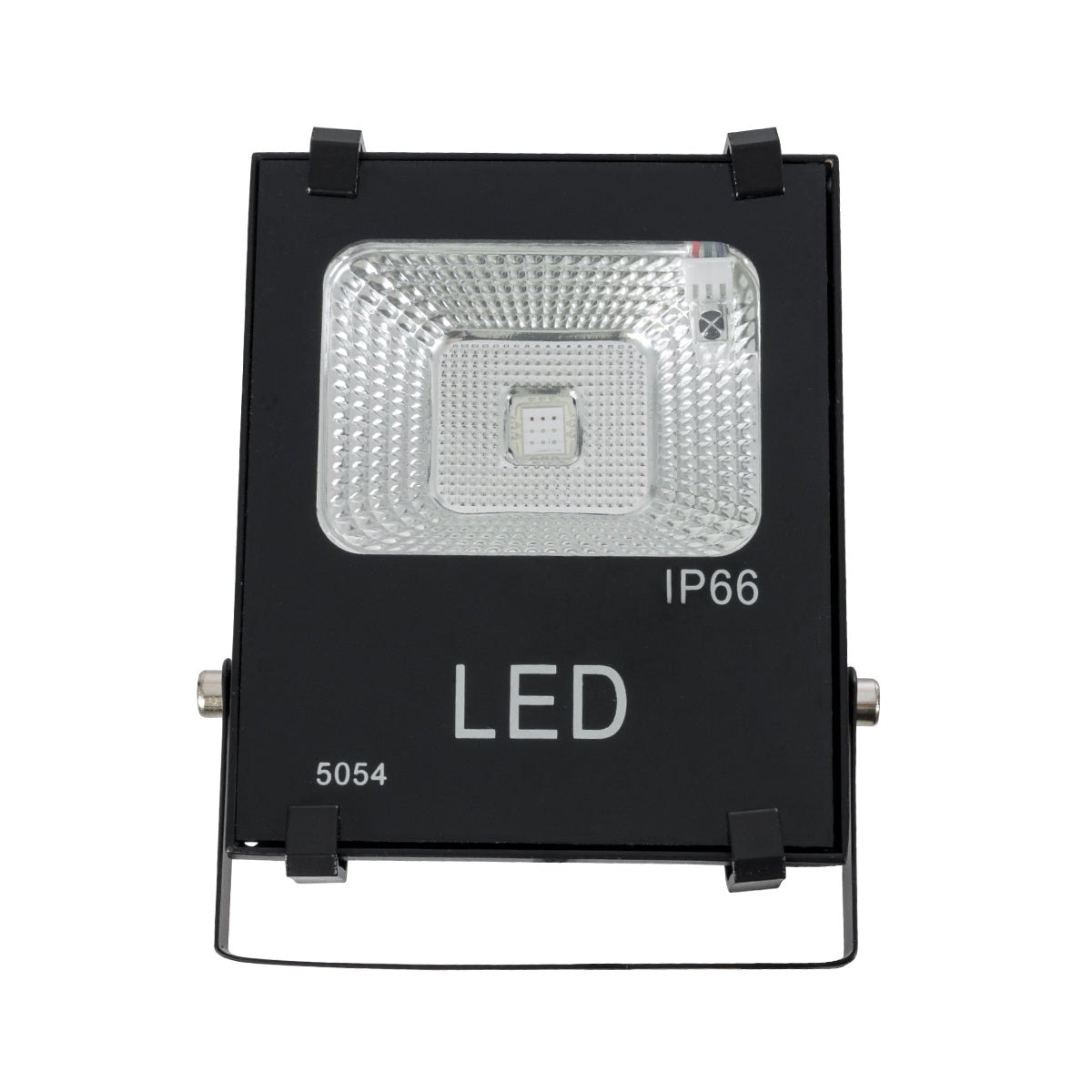 RGBFLOOD 75600 Προβολέας με IR Ασύρματο Χειριστήριο LED 10W 650lm 120° AC 220-240V Αδιάβροχο IP65 Πολύχρωμο RGB Dimmable - Μαύρο - Μ11 x Π4 x Υ13.5