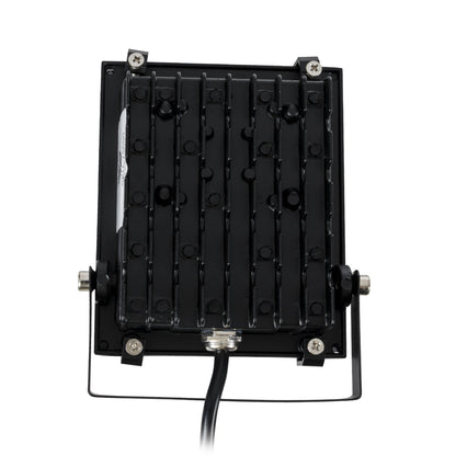 RGBFLOOD 75600 Προβολέας με IR Ασύρματο Χειριστήριο LED 10W 650lm 120° AC 220-240V Αδιάβροχο IP65 Πολύχρωμο RGB Dimmable - Μαύρο - Μ11 x Π4 x Υ13.5