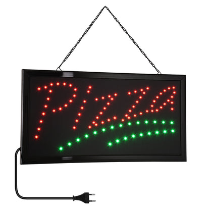 75684 Φωτιστικό Ταμπέλα LED Σήμανσης PIZZA με Πρίζα AC 230V Μ48xΠ25xΥ2cm