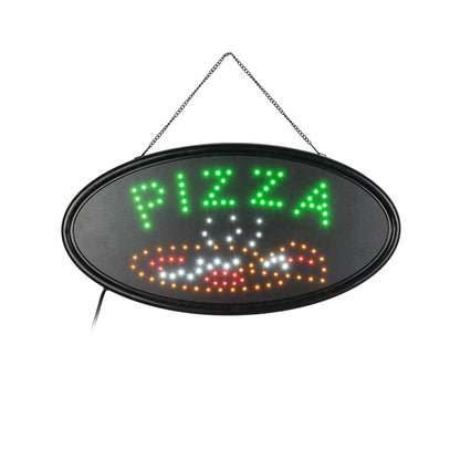 75685 Φωτιστικό Ταμπέλα LED Οβάλ Σήμανσης PIZZA 3W με Πρίζα AC 230V - Μ48 x Π1.8 x Υ24.5cm