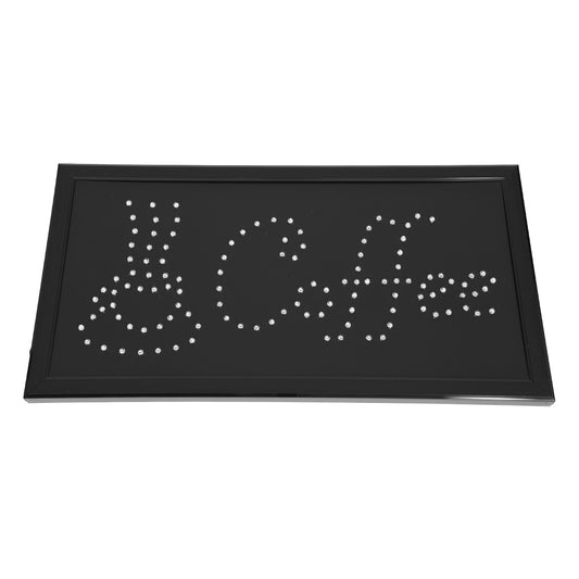 75686 Φωτιστικό Ταμπέλα LED Σήμανσης COFFEE με Πρίζα AC 230V Μ48xΠ25xΥ2cm