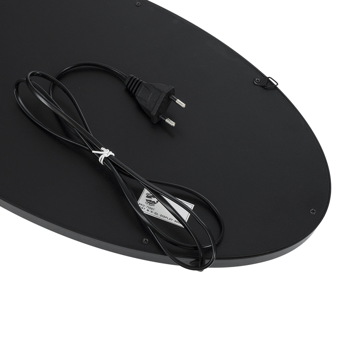 75687 Φωτιστικό Ταμπέλα LED Οβάλ Σήμανσης COFFEE με Πρίζα AC 230V Μ48 x Π1.8 x Υ24.5cm