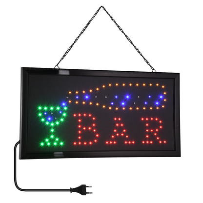 75689 Φωτιστικό Ταμπέλα LED Σήμανσης BAR με Πρίζα AC 230V Μ48xΠ25xΥ2cm