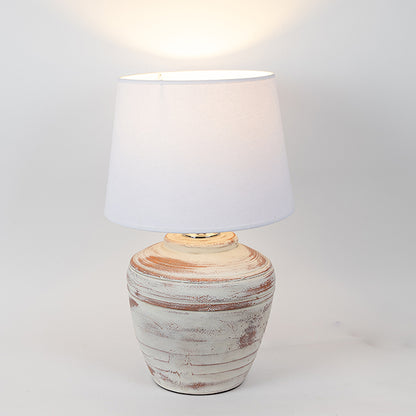 ΕΠΙΤΡΑΠΕΖΙΟ ΦΩΤΙΣΤΙΚΟ ΜΕ ΛΕΥΚΟ ΚΑΠΕΛΟ ΚΕΡΑΜΙΚΟ ΜΠΕΖ-ΛΕΥΚΟ 25x25x56