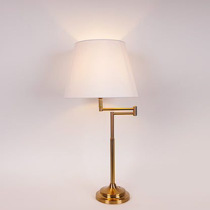 ΕΠΙΤΡΑΠΕΖΙΟ ΦΩΤΙΣΤΙΚΟ ΜΕ ΛΕΥΚΟ ΚΑΠΕΛΟ ΜΕΤΑΛΙΚΟ ΧΡΥΣΟ 33x33x70