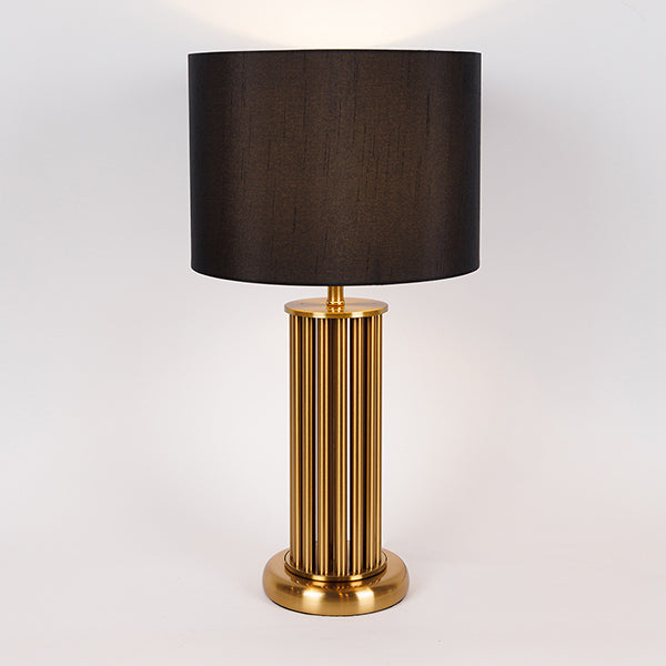 ΕΠΙΤΡΑΠΕΖΙΟ ΦΩΤΙΣΤΙΚΟ ΜΕ ΜΑΥΡΟ ΚΑΠΕΛΟ ΜΕΤΑΛΙΚΟ ΧΡΥΣΟ 28x28x53