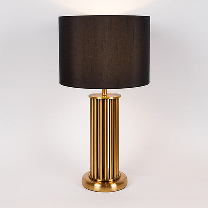 ΕΠΙΤΡΑΠΕΖΙΟ ΦΩΤΙΣΤΙΚΟ ΜΕ ΜΑΥΡΟ ΚΑΠΕΛΟ ΜΕΤΑΛΙΚΟ ΧΡΥΣΟ 28x28x53