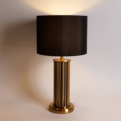 ΕΠΙΤΡΑΠΕΖΙΟ ΦΩΤΙΣΤΙΚΟ ΜΕ ΜΑΥΡΟ ΚΑΠΕΛΟ ΜΕΤΑΛΙΚΟ ΧΡΥΣΟ 28x28x53