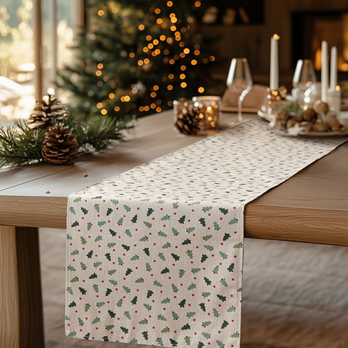 Ράννερ Μίνι Χριστουγεννιάτικα Δέντρα 32x250εκ