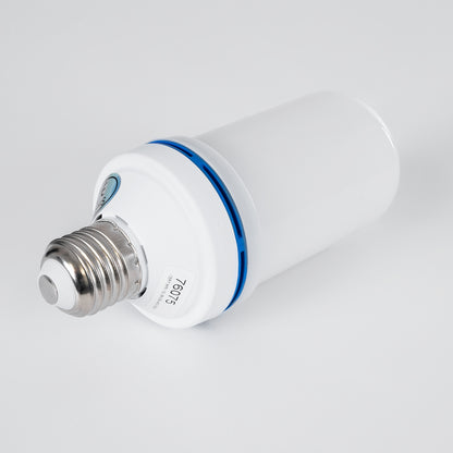 TUBATO 76075 Λάμπα E27 LED 9W 350lm 260° AC 220-240V IP20 Πορτοκαλί 1800K με Εφέ Φλόγας & Αναστροφή - Λευκό Γαλακτερό - Μ6 x Π6 x Υ15