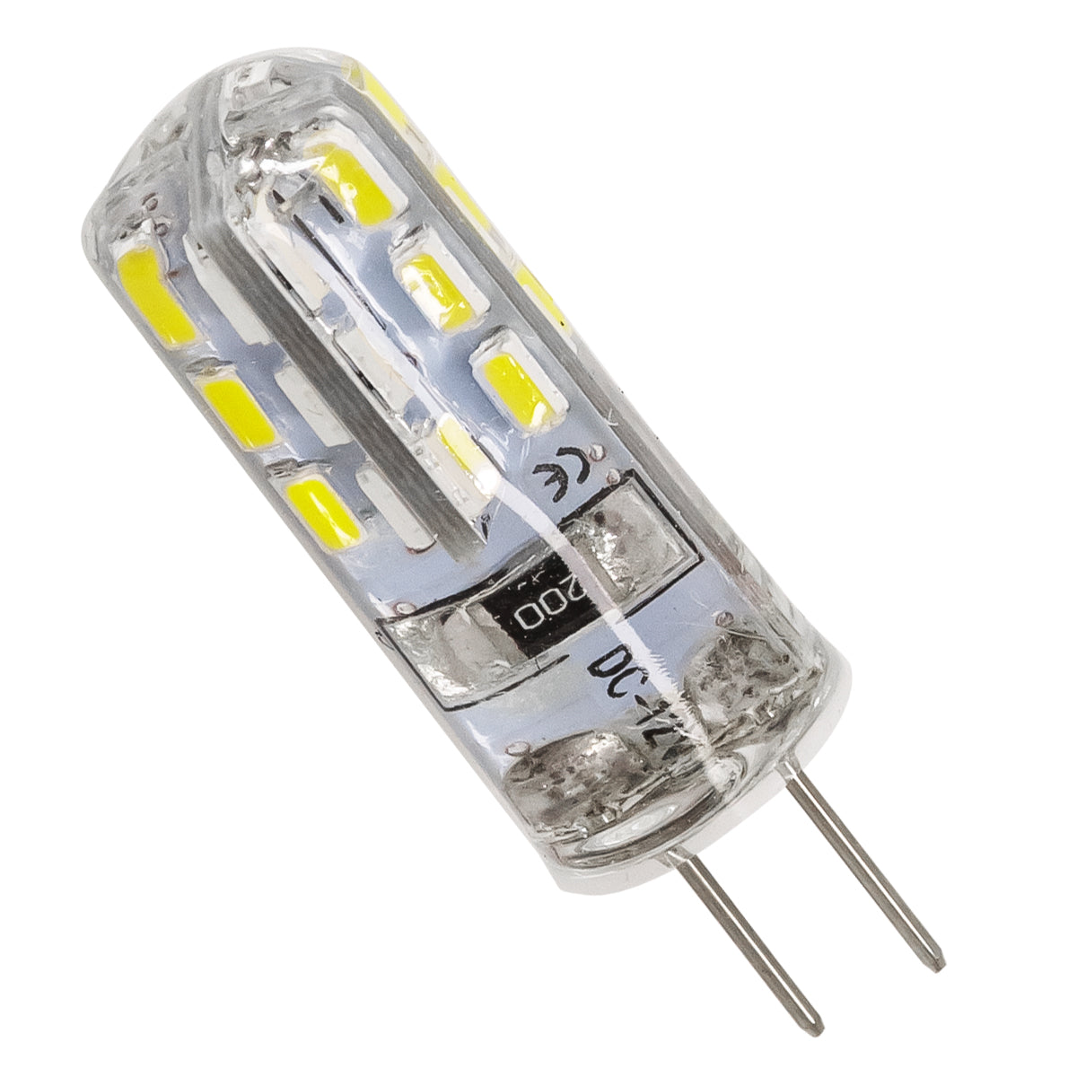 76130 Λάμπα G4 LED SMD 2835 2W 200lm 320° DC 12V Σιλικόνης Ψυχρό Λευκό 6000K Dimmable