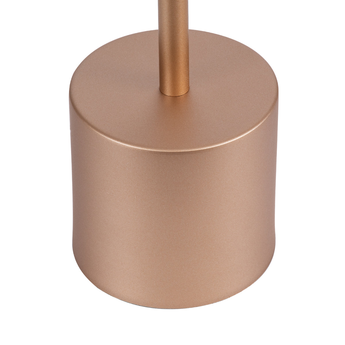 JOJO 76522 Μοντέρνο Επιτραπέζιο Φωτιστικό Πορτατίφ LED 1.5W 105lm 120° DC 5V Επαναφορτιζόμενο με Μπαταρία Li-ion 1800mAh - Διακόπτη Αφής με 3 Εναλλαγές Φωτισμού CCT Θερμό - Φυσικό - Ψυχρό 1500K - 4500K - 6000K Dimmable - D8 x H34cm - Χάλκινο