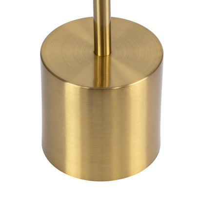 JOJO 76523 Μοντέρνο Επιτραπέζιο Φωτιστικό Πορτατίφ LED 1.5W 105lm 120° DC 5V Επαναφορτιζόμενο με Μπαταρία Li-ion 1800mAh - Διακόπτη Αφής με 3 Εναλλαγές Φωτισμού CCT Θερμό - Φυσικό - Ψυχρό 1500K - 4500K - 6000K Dimmable - D8 x H34cm - Χρυσό