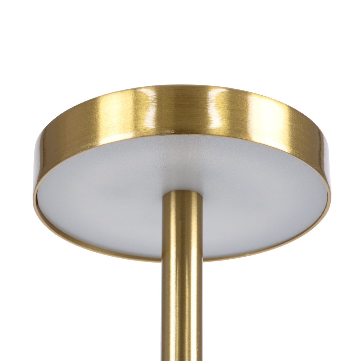 JOJO 76523 Μοντέρνο Επιτραπέζιο Φωτιστικό Πορτατίφ LED 1.5W 105lm 120° DC 5V Επαναφορτιζόμενο με Μπαταρία Li-ion 1800mAh - Διακόπτη Αφής με 3 Εναλλαγές Φωτισμού CCT Θερμό - Φυσικό - Ψυχρό 1500K - 4500K - 6000K Dimmable - D8 x H34cm - Χρυσό