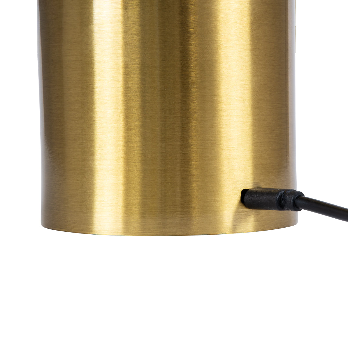 JOJO 76523 Μοντέρνο Επιτραπέζιο Φωτιστικό Πορτατίφ LED 1.5W 105lm 120° DC 5V Επαναφορτιζόμενο με Μπαταρία Li-ion 1800mAh - Διακόπτη Αφής με 3 Εναλλαγές Φωτισμού CCT Θερμό - Φυσικό - Ψυχρό 1500K - 4500K - 6000K Dimmable - D8 x H34cm - Χρυσό