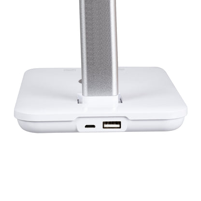 ONO 76532 Μοντέρνο Επιτραπέζιο Φωτιστικό Γραφείου με Ασύρματη Φόρτιση 10W 2A LED 3.5W 350lm 120° DC 5V με USB-C IP20 Ρυθμιζόμενο Λευκό CCT με Αφή 2700K/4500K/6000K Dimmable - Sanan SMD Chip - Λευκό - Μ18 x Π12 x Υ36