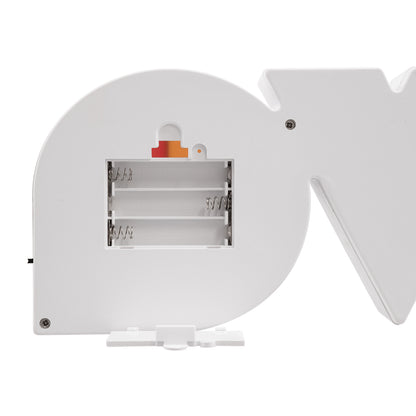 76551 Μοντέρνο Επιτραπέζιο Διακοσμητικό Φωτιστικό LED Σήμανσης RAINBOW LOVE 2W με Διακόπτη On/Off & Καλώδιο Τροφοδοσίας USB - Μπαταρίας 3xAAA (Δεν Περιλαμβάνονται) Ψυχρό Λευκό 6000K