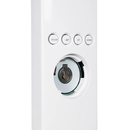 ZENTIME 76554 Μοντέρνο Επιτραπέζιο Φωτιστικό Γραφείου με Ασύρματη Φόρτιση 15W 3A & Ψηφιακό Ρολόι LED 3.5W 350lm 120° DC 5V με USB-C IP20 Ρυθμιζόμενο Λευκό CCT με Αφή 2700K/4500K/6000K Dimmable - Sanan SMD Chip - Μαύρο - Μ19.5 x Π14.5 x Υ38.8