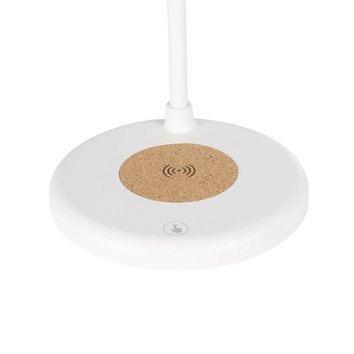 LUCORA 76555 Μοντέρνο Επιτραπέζιο Φωτιστικό Γραφείου με Ασύρματη Φόρτιση 10W 2A & 4W Bluetooth Ηχείο LED 3W 300lm 120° DC 5V με USB-C IP20 Ρυθμιζόμενο Λευκό CCT με Αφή 2700K/4500K/6000K Dimmable - Sanan SMD Chip - Λευκό - Μ12 x Π12 x Υ32