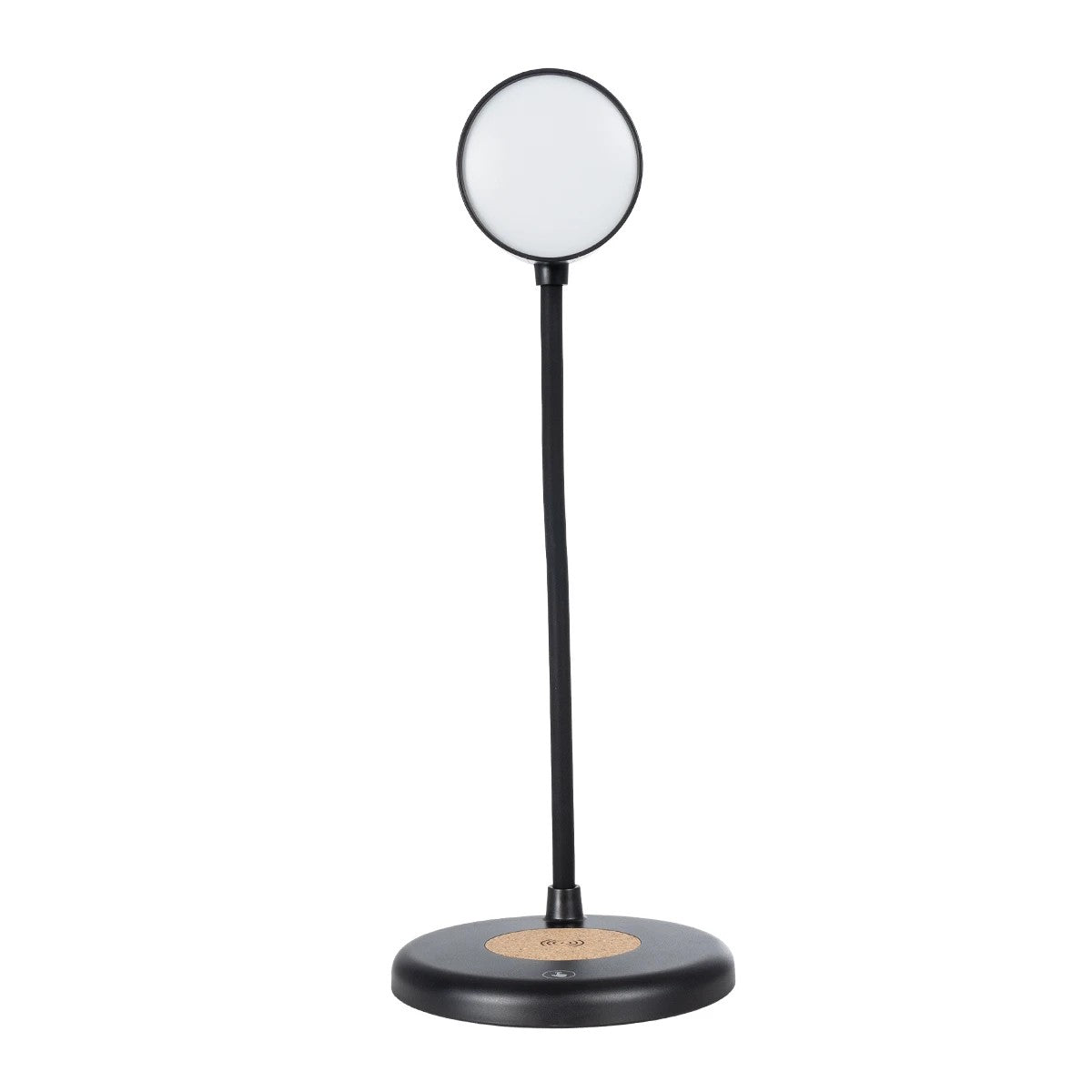 LUCORA 76556 Μοντέρνο Επιτραπέζιο Φωτιστικό Γραφείου με Ασύρματη Φόρτιση 10W 2A & 4W Bluetooth Ηχείο LED 3W 300lm 120° DC 5V με USB-C IP20 Ρυθμιζόμενο Λευκό CCT με Αφή 2700K/4500K/6000K Dimmable - Sanan SMD Chip - Μαύρο - Μ12 x Π12 x Υ32