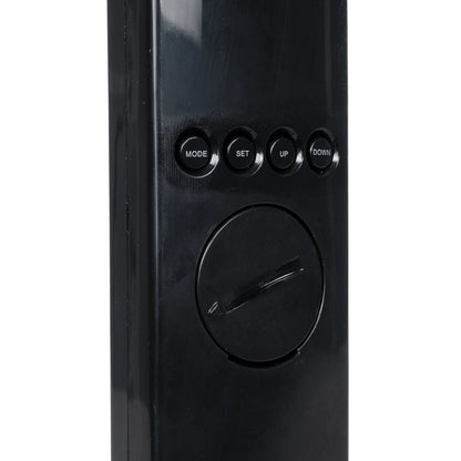 ZENTIME 76564 Μοντέρνο Επιτραπέζιο Φωτιστικό Γραφείου με Ασύρματη Φόρτιση 10W 2A & Ψηφιακό Ρολόι LED 3.5W 350lm 120° DC 5V με USB-C IP20 Ρυθμιζόμενο Λευκό CCT με Αφή 2700K/4500K/6000K Dimmable - Sanan SMD Chip - Μαύρο - Μ18 x Π12 x Υ40