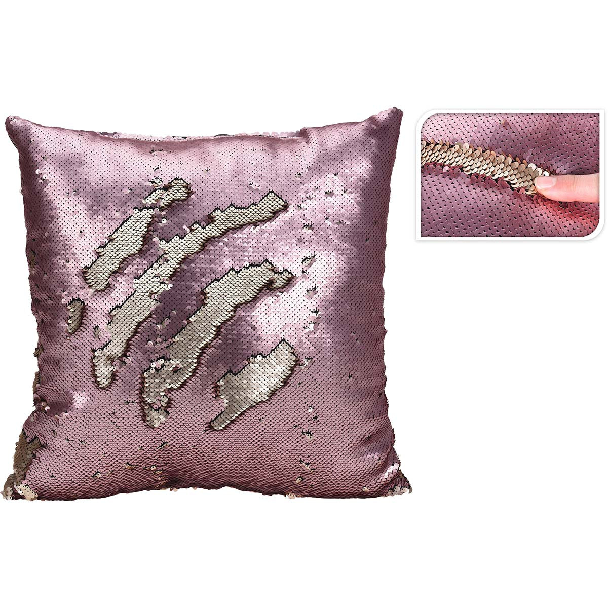 Μαξιλάρι με Πούλιες Ροζ 45x45εκ