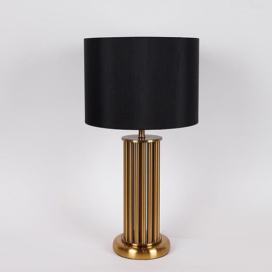 ΕΠΙΤΡΑΠΕΖΙΟ ΦΩΤΙΣΤΙΚΟ ΜΕ ΜΑΥΡΟ ΚΑΠΕΛΟ ΜΕΤΑΛΙΚΟ ΧΡΥΣΟ 28x28x53