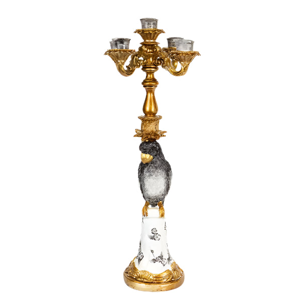 ΚΗΡΟΠΗΓΙΟ ΠΑΠΑΓΑΛΟΣ ΠΟΛΥΡΕΖΙΝ ΧΡΥΣΟ & ΓΚΡΙ 5 ΘΕΣΕΙΣ 18x18x54