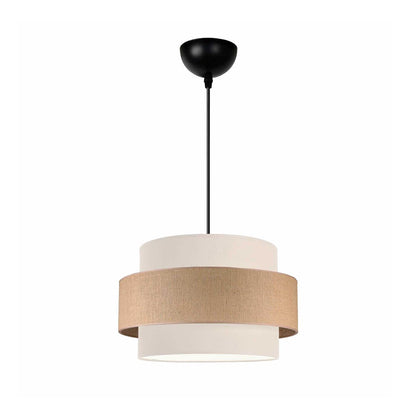 SOHO 204-0172 Μοντέρνο Κρεμαστό Φωτιστικό Οροφής με Ντουί 1 x E27 AC 220-240V IP20 - Καφέ & Μπεζ - Μ30 x Π30 x Υ20