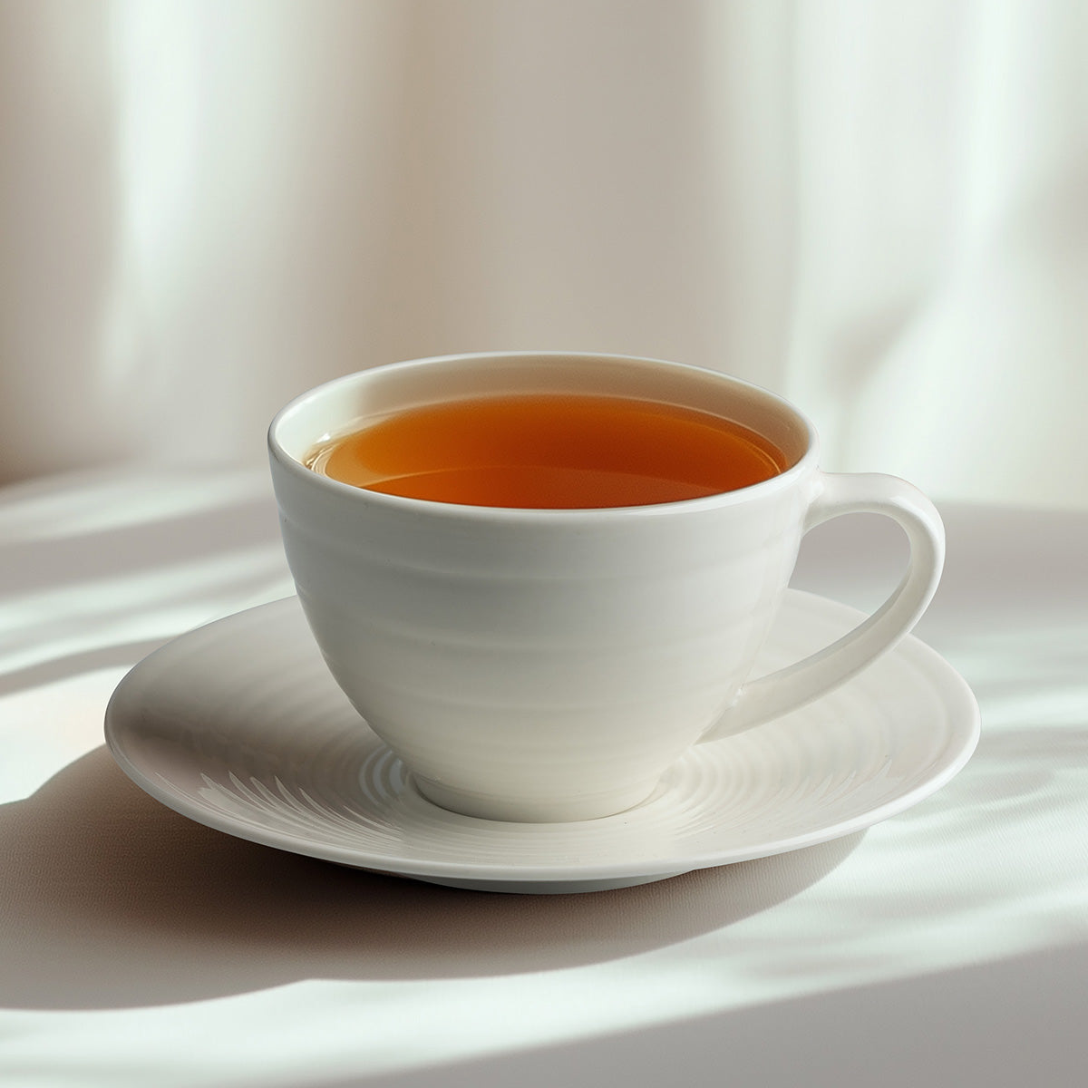 Φλυτζάνι Πορσελάνης με Πιατάκι Sensations Art 7704 250ml Λευκό