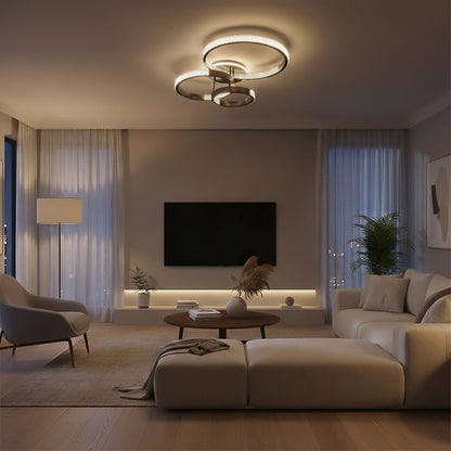 DIAMOND KLV-101-0226 Φωτιστικό Οροφής LED 100W 10000lm 360° AC 220-240V IP20 Ρυθμιζόμενο Λευκό CCT με Χειριστήριο από 2700K έως 6000K Dimmable - Lumileds SMD Chip - Μαύρο Ματ - Μ80 x Π50 x Υ20