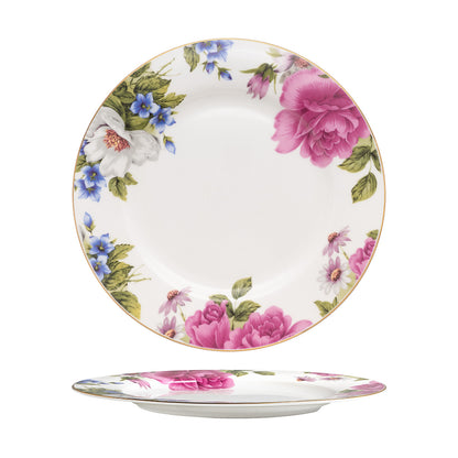 Πιάτο Πορσελάνης με Λουλούδια Eternal Art 7724 Φ27εκ