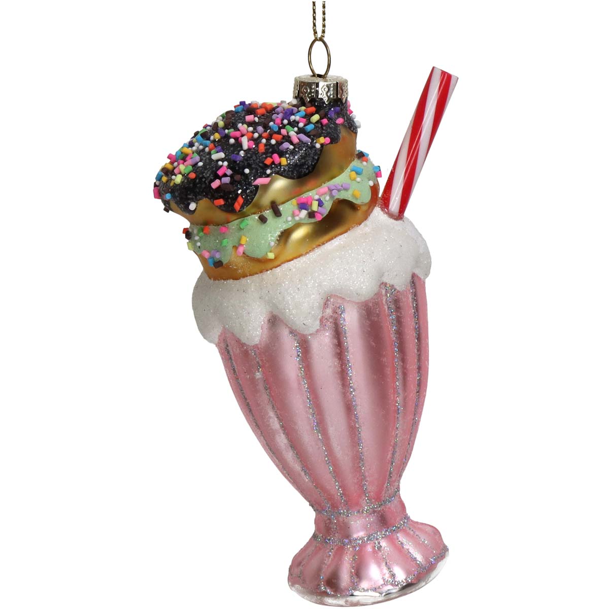 Στολίδι Παγωτό Γυάλινο 15εκ