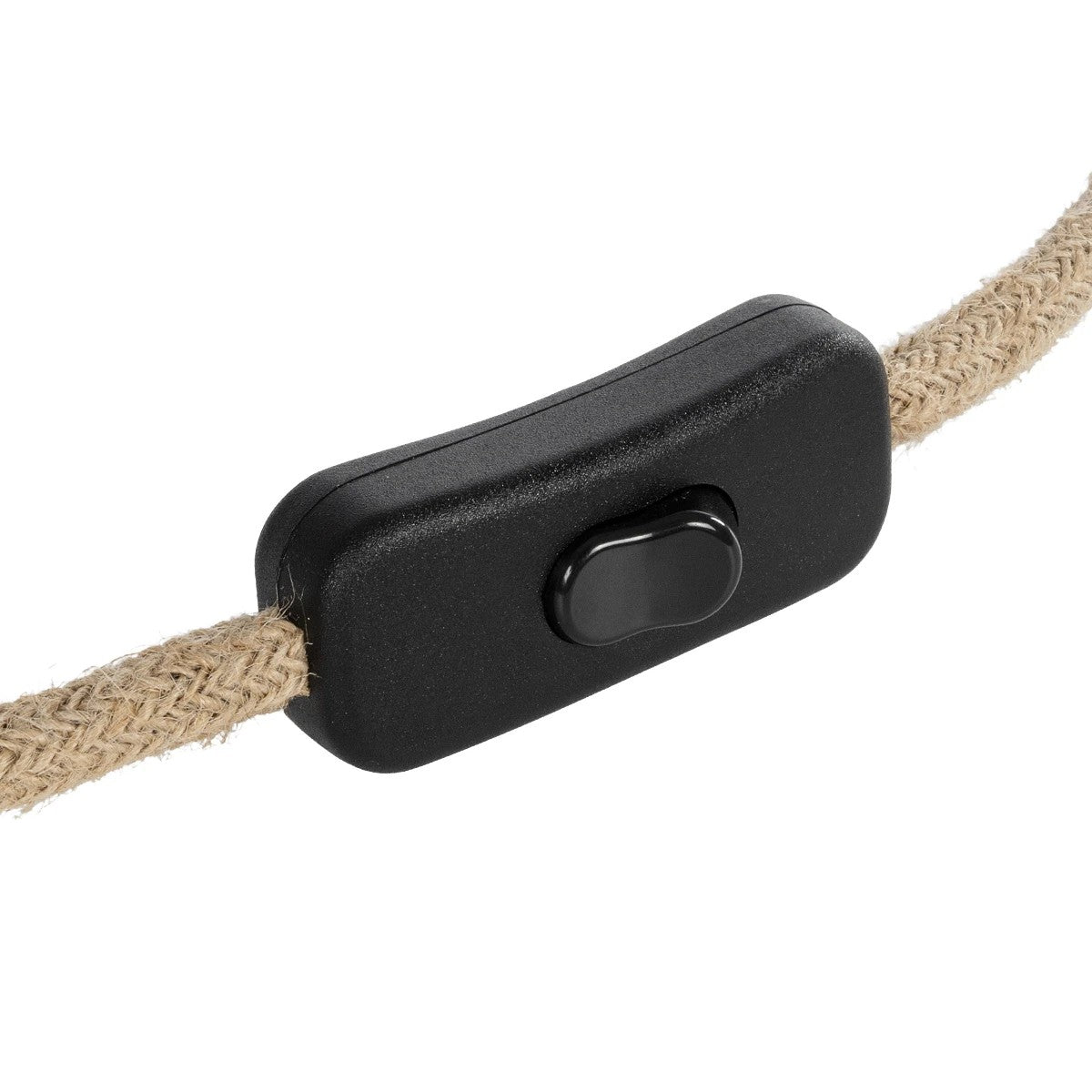 WHIP 77660 Μοντέρνο DIY Φωτιστικό με Υφασμάτινο Καλώδιο, Ντουί 1 x E27, Διακόπτη On/Off & Πρίζα AC 220-240V IP20 - Μπεζ & Μαύρο - Μ140 x Π5.8 x Υ5.8