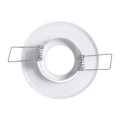 DELTA 77800 Χωνευτό Κινούμενο Στρόγγυλο Σποτ Οροφής για Λάμπα MR11 με Βάση GU5.3 ή GU10 - IP20 - Μεταλλικό - Φ70 x Υ21mm - Λευκό