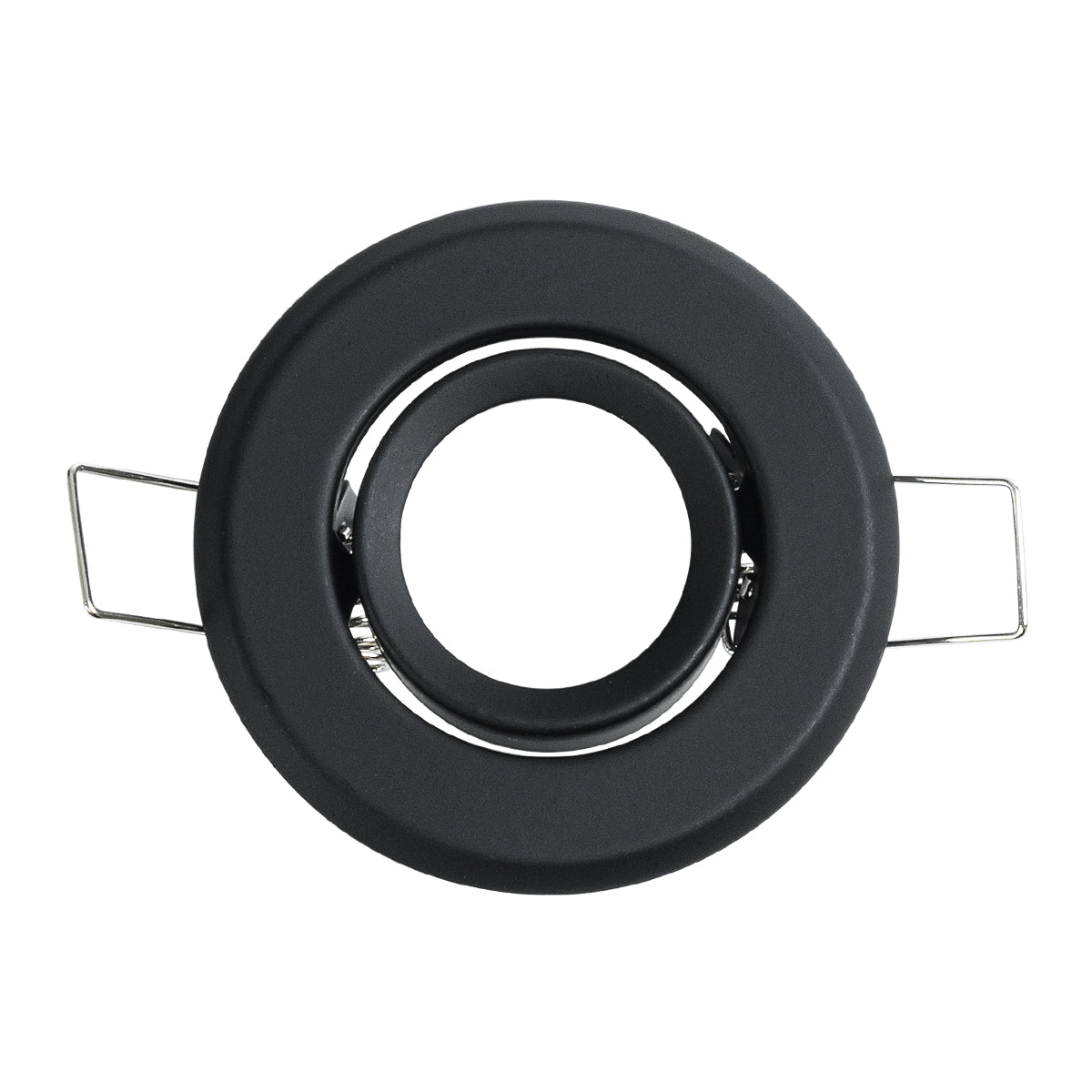 DELTA 77801 Χωνευτό Κινούμενο Στρόγγυλο Σποτ Οροφής για Λάμπα MR11 με Βάση GU5.3 ή GU10 - IP20 - Μεταλλικό - Φ70 x Υ21mm - Μαύρο