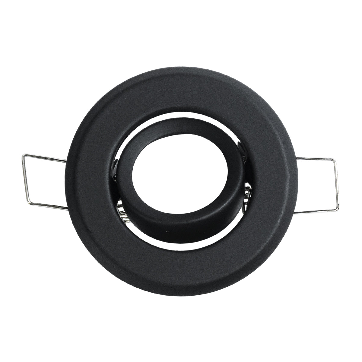 DELTA 77801 Χωνευτό Κινούμενο Στρόγγυλο Σποτ Οροφής για Λάμπα MR11 με Βάση GU5.3 ή GU10 - IP20 - Μεταλλικό - Φ70 x Υ21mm - Μαύρο