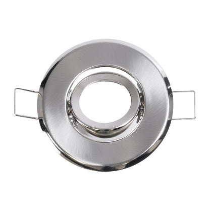 DELTA 77802 Χωνευτό Κινούμενο Στρόγγυλο Σποτ Οροφής για Λάμπα MR11 με Βάση GU5.3 ή GU10 - IP20 - Μεταλλικό - Φ70 x Υ21mm - Νίκελ Ματ