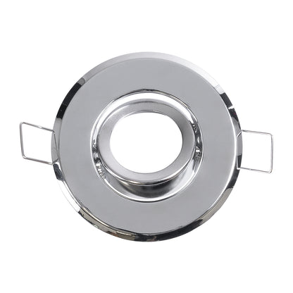 DELTA 77803 Χωνευτό Κινούμενο Στρόγγυλο Σποτ Οροφής για Λάμπα MR11 με Βάση GU5.3 ή GU10 - IP20 - Μεταλλικό - Φ70 x Υ21mm - Χρώμιο Νίκελ