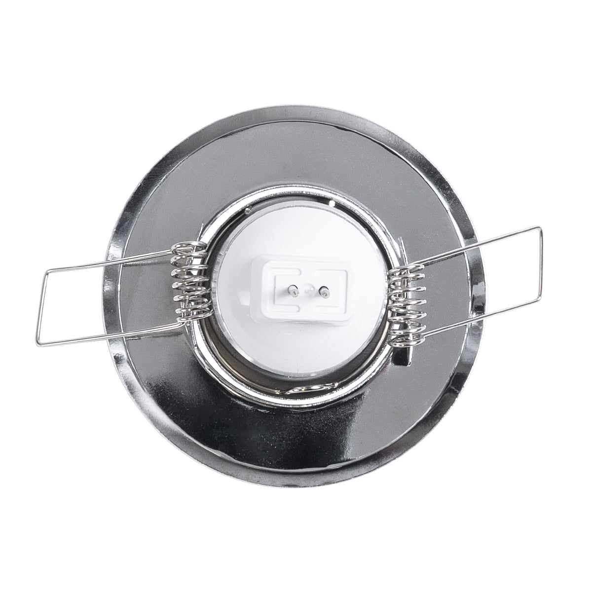 DELTA 77803 Χωνευτό Κινούμενο Στρόγγυλο Σποτ Οροφής για Λάμπα MR11 με Βάση GU5.3 ή GU10 - IP20 - Μεταλλικό - Φ70 x Υ21mm - Χρώμιο Νίκελ