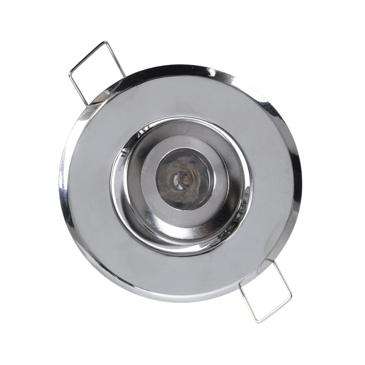 DELTA 77803 Χωνευτό Κινούμενο Στρόγγυλο Σποτ Οροφής για Λάμπα MR11 με Βάση GU5.3 ή GU10 - IP20 - Μεταλλικό - Φ70 x Υ21mm - Χρώμιο Νίκελ