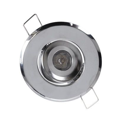 DELTA 77803 Χωνευτό Κινούμενο Στρόγγυλο Σποτ Οροφής για Λάμπα MR11 με Βάση GU5.3 ή GU10 - IP20 - Μεταλλικό - Φ70 x Υ21mm - Χρώμιο Νίκελ