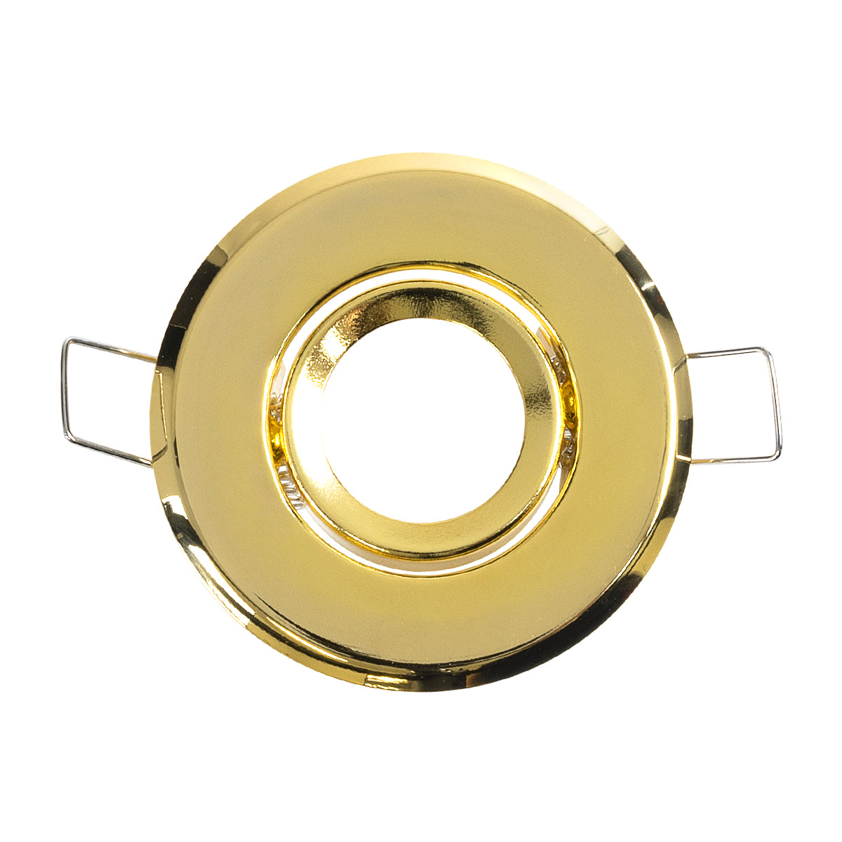 DELTA 77804 Χωνευτό Κινούμενο Στρόγγυλο Σποτ Οροφής για Λάμπα MR11 με Βάση GU5.3 ή GU10 - IP20 - Μεταλλικό - Φ70 x Υ21mm - Χρυσό Πλατίνα