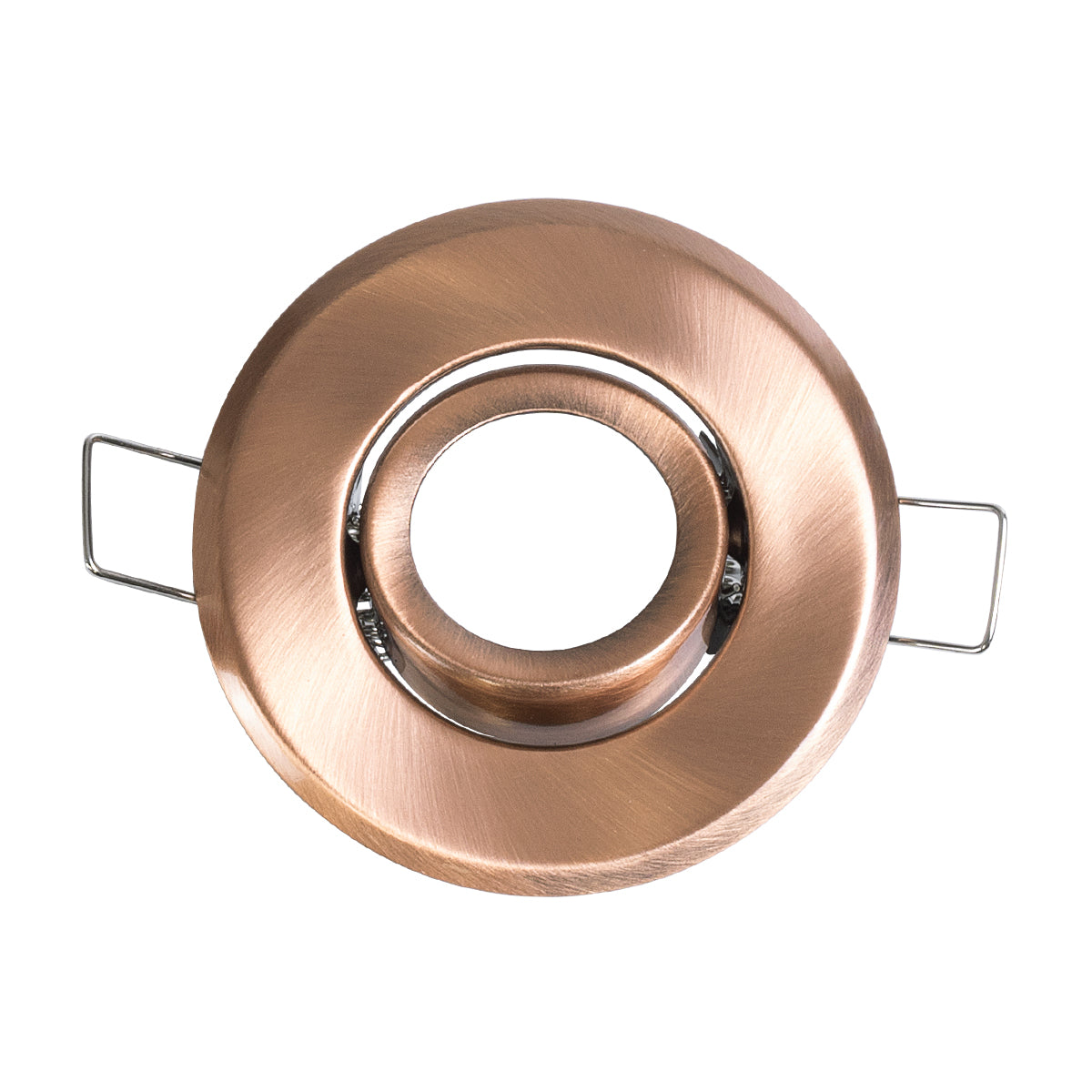 DELTA 77805 Χωνευτό Κινούμενο Στρόγγυλο Σποτ Οροφής για Λάμπα MR11 με Βάση GU5.3 ή GU10 - IP20 - Μεταλλικό - Φ70 x Υ21mm - Χάλκινο