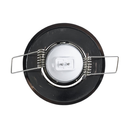 DELTA 77805 Χωνευτό Κινούμενο Στρόγγυλο Σποτ Οροφής για Λάμπα MR11 με Βάση GU5.3 ή GU10 - IP20 - Μεταλλικό - Φ70 x Υ21mm - Χάλκινο